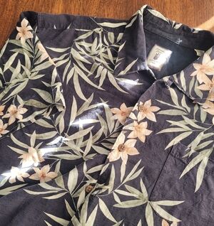 Jamaica Jaxx Men's Silk Floral Camp Shirt Size XL